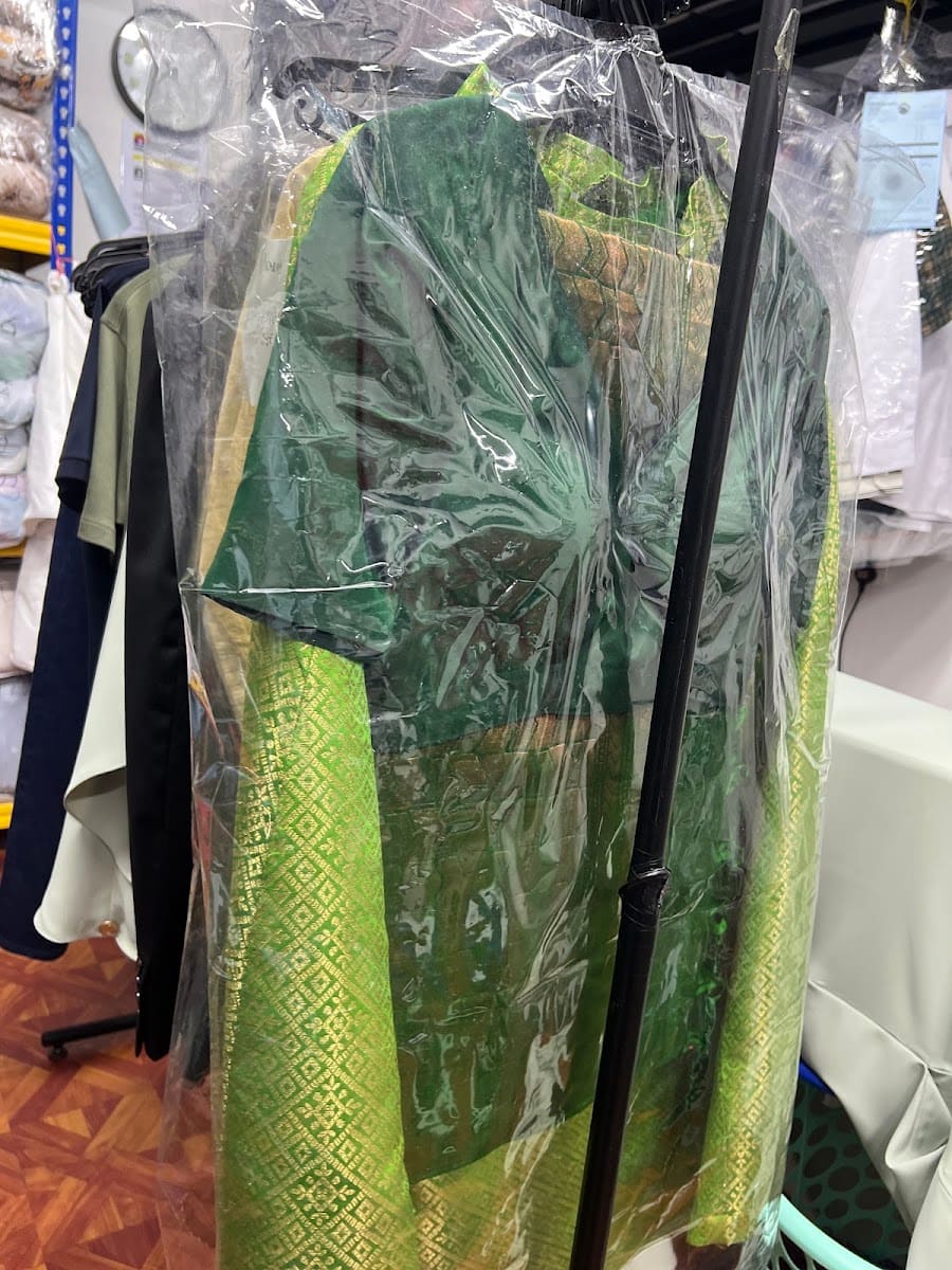 Delicate garment wrapped after dry cleaning